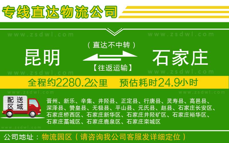 昆明到石家莊物流專線