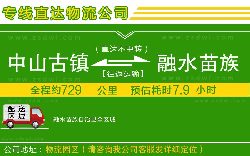 中山古鎮(zhèn)到融水苗族自治縣物流專線