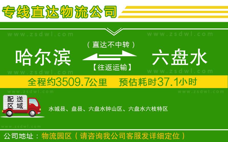 哈爾濱到六盤水物流專線