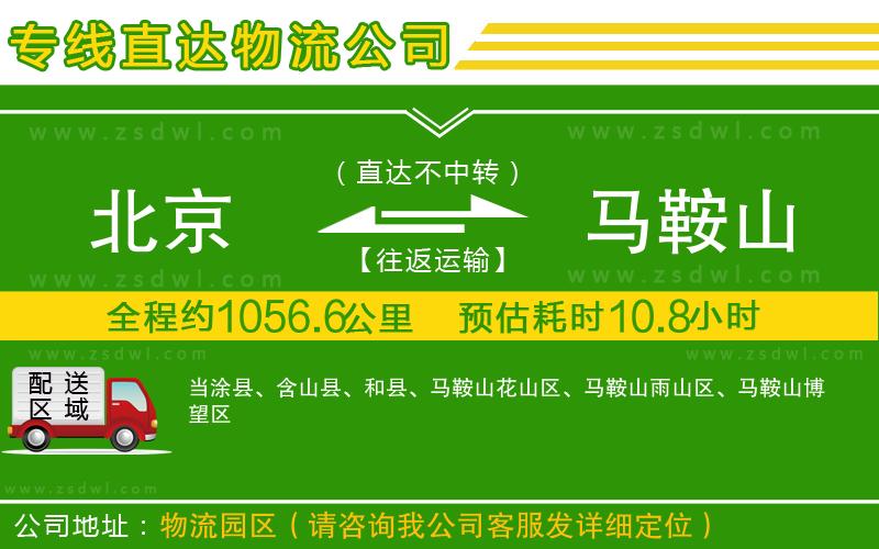 北京到馬鞍山物流公司
