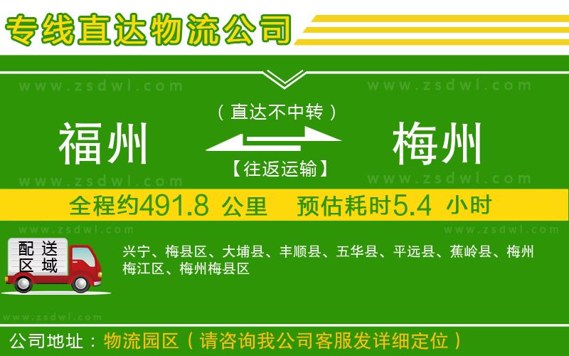 福州到梅州物流公司