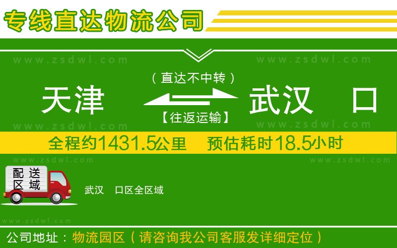 天津到武漢硚口區(qū)物流專線