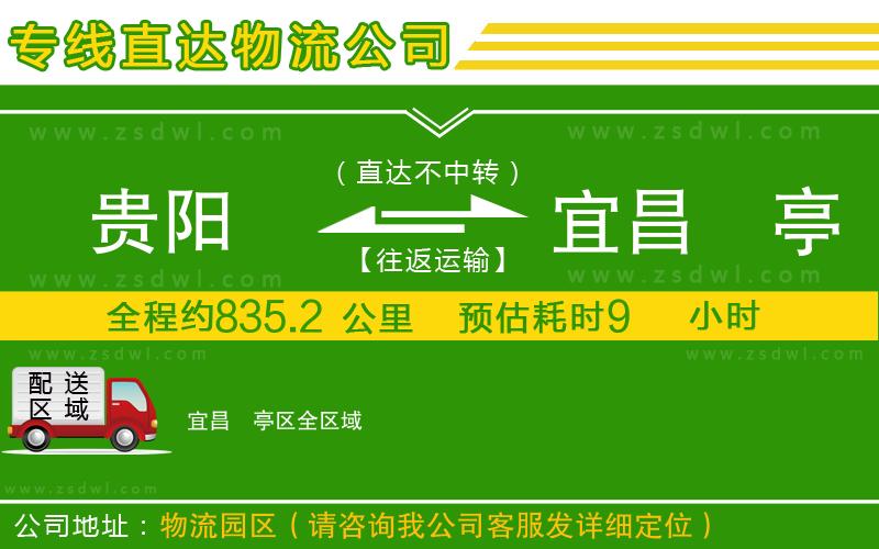 貴陽(yáng)到宜昌猇亭區(qū)物流公司
