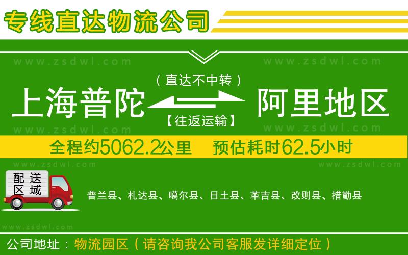 上海普陀區(qū)到阿里地區(qū)物流專線