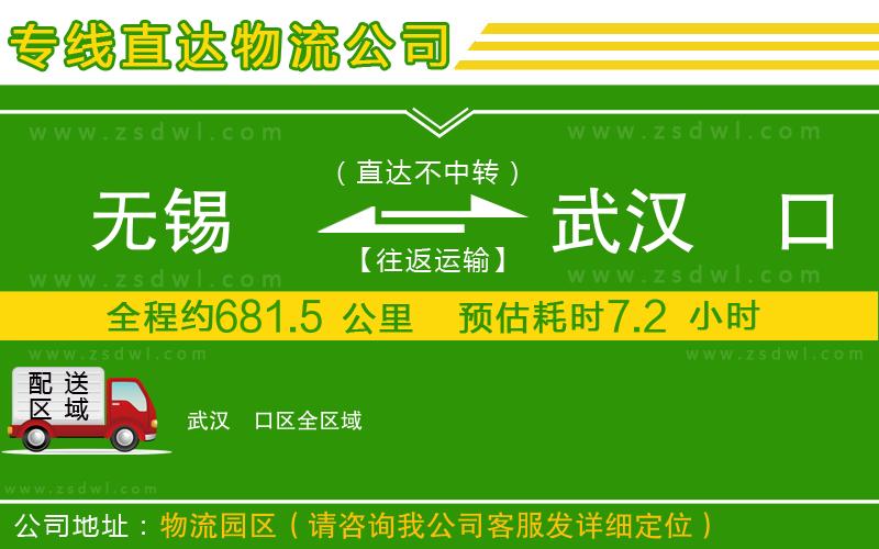 無錫到武漢硚口區(qū)物流公司