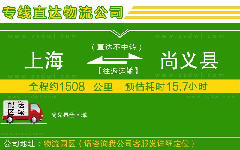 上海到尚義縣物流專線