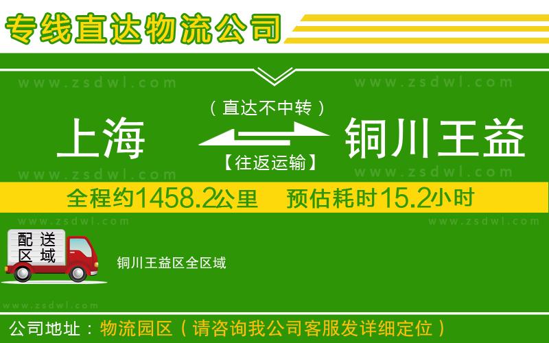上海到銅川王益區(qū)物流專線