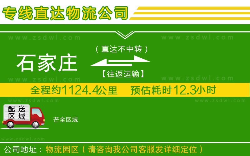 石家莊到芒物流專線