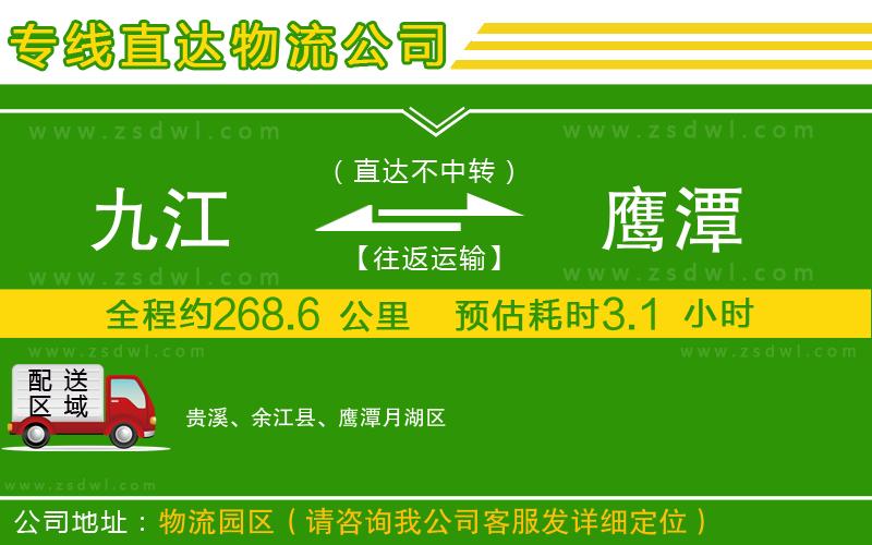 九江到鷹潭物流專線