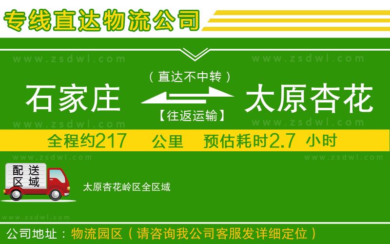 石家莊到太原杏花嶺區(qū)物流專線