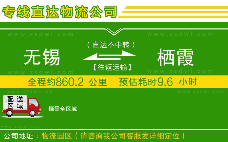 無錫到棲霞物流專線