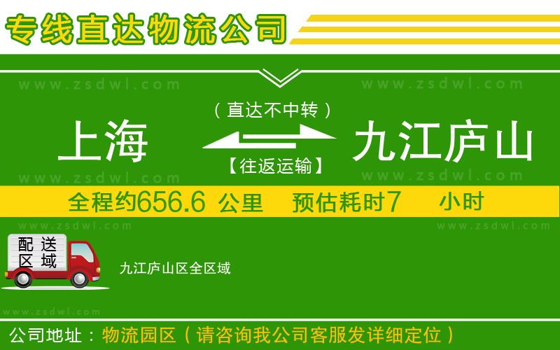 上海到九江廬山區(qū)物流專線