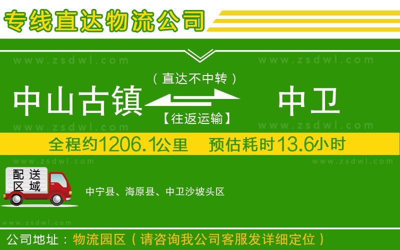 中山古鎮(zhèn)到中衛(wèi)物流專線