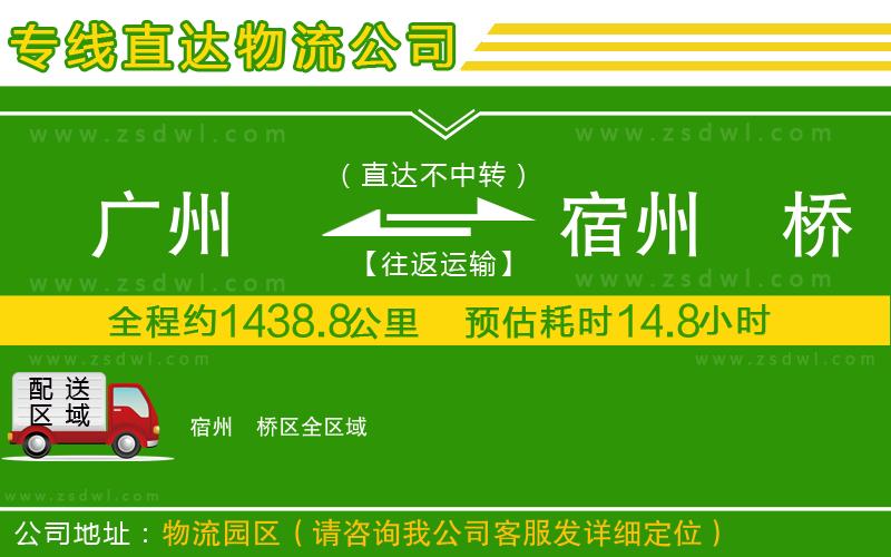 廣州到宿州埇橋區(qū)物流公司