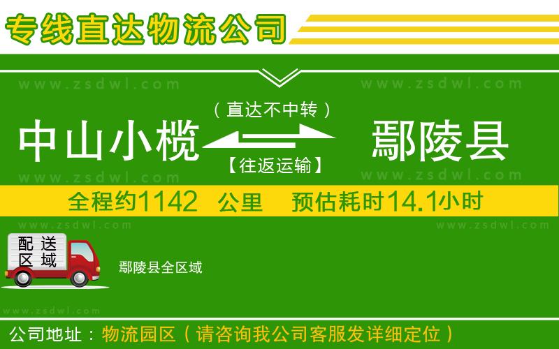中山小欖到鄢陵縣物流專線