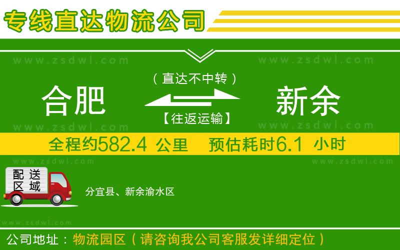 合肥到新余物流專線