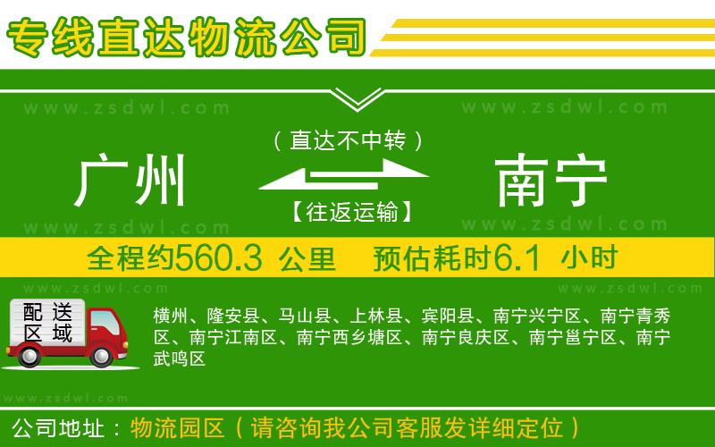 廣州到南寧物流專線