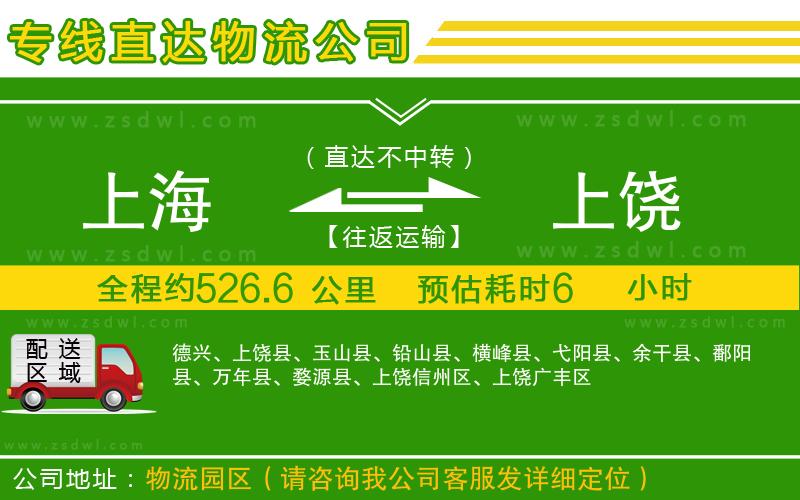 上海到上饒物流專線