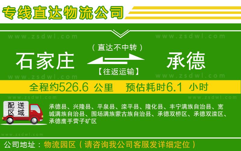 石家莊到承德物流專線