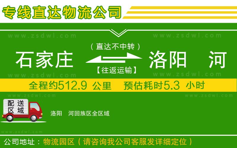 石家莊到洛陽(yáng)瀍河回族區(qū)物流公司