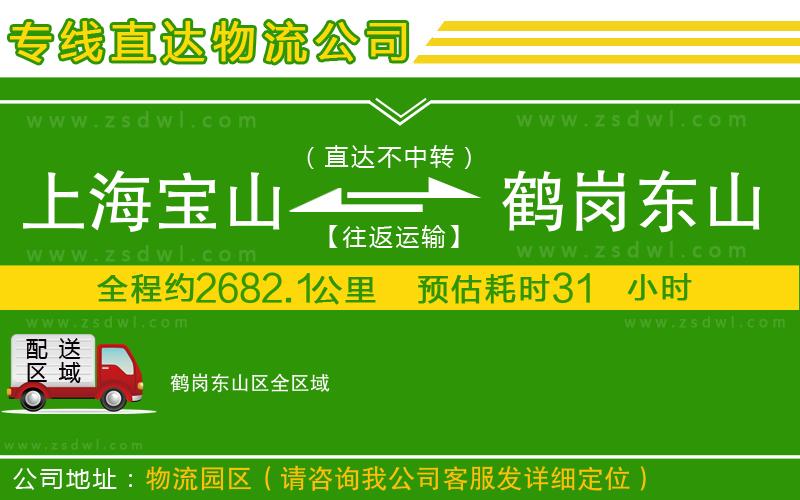 上海寶山區(qū)到鶴崗東山區(qū)物流專線