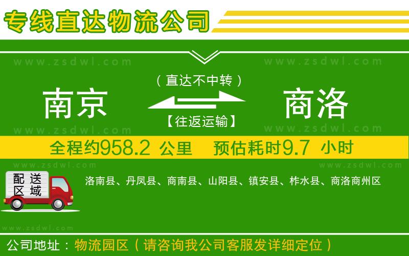 南京到商洛物流公司