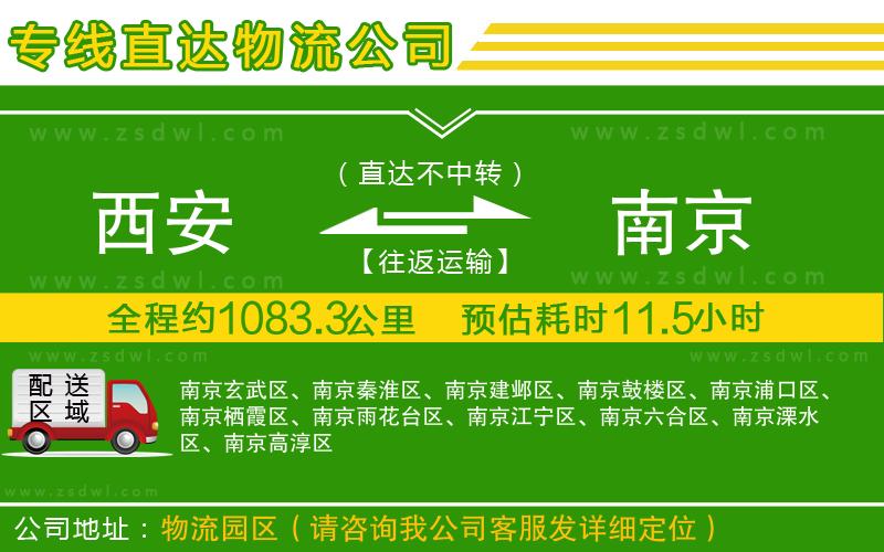 西安到南京物流專線