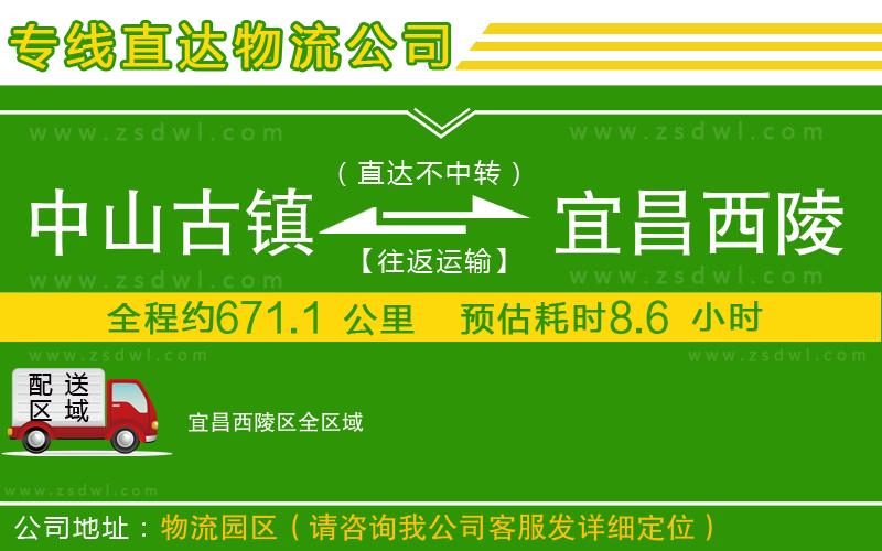 中山古鎮(zhèn)到宜昌西陵區(qū)物流公司