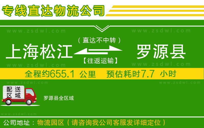 上海松江區(qū)到羅源縣物流公司