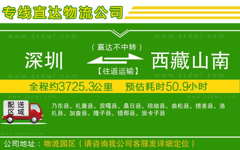 深圳到西藏山南地區(qū)物流專線