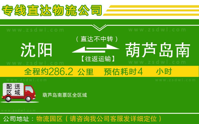 沈陽(yáng)到葫蘆島南票區(qū)物流公司