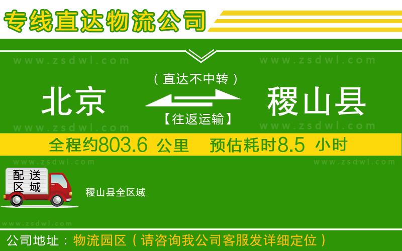 北京到稷山縣物流專線
