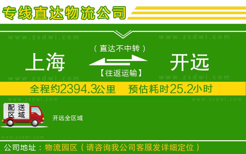 上海到開遠物流專線