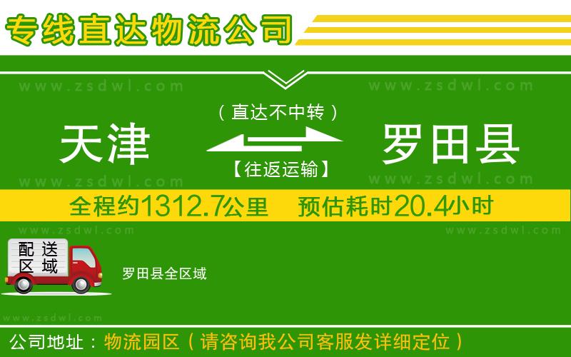 天津到羅田縣物流公司