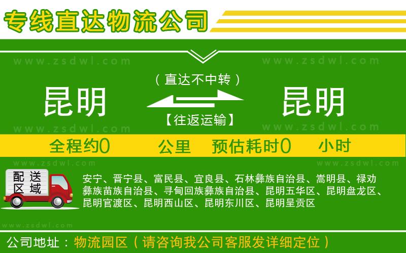 昆明到昆明物流專線