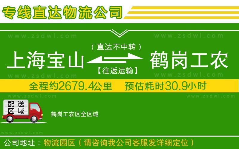 上海寶山區(qū)到鶴崗工農(nóng)區(qū)物流專線