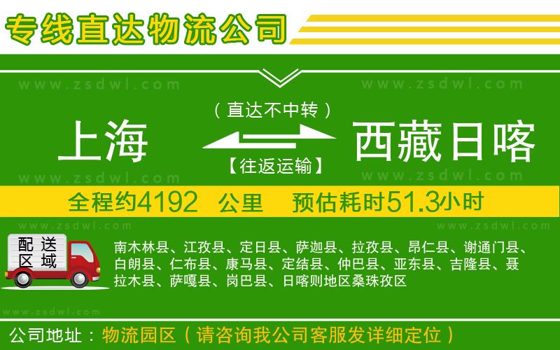 上海到西藏日喀則地區(qū)物流專線