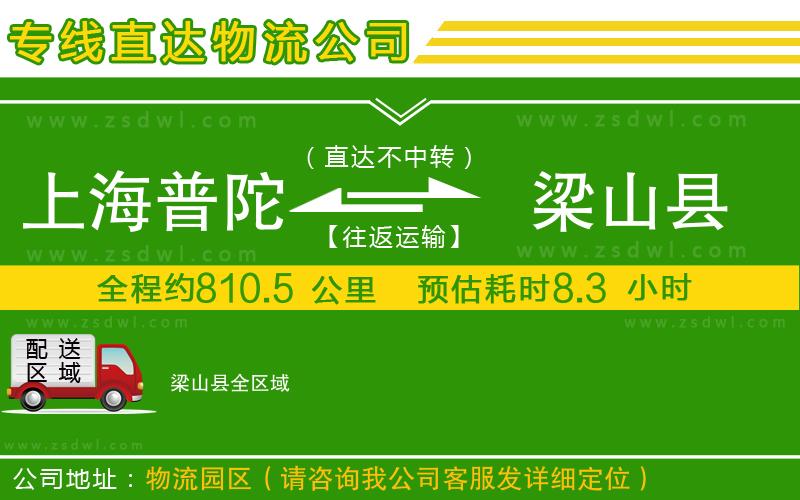上海普陀區(qū)到梁山縣物流專線