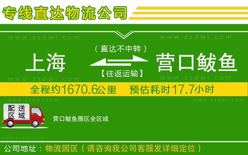 上海到營口鲅魚圈區(qū)物流公司