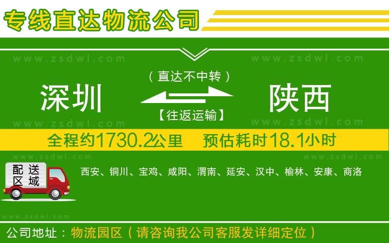 深圳到陜西物流公司