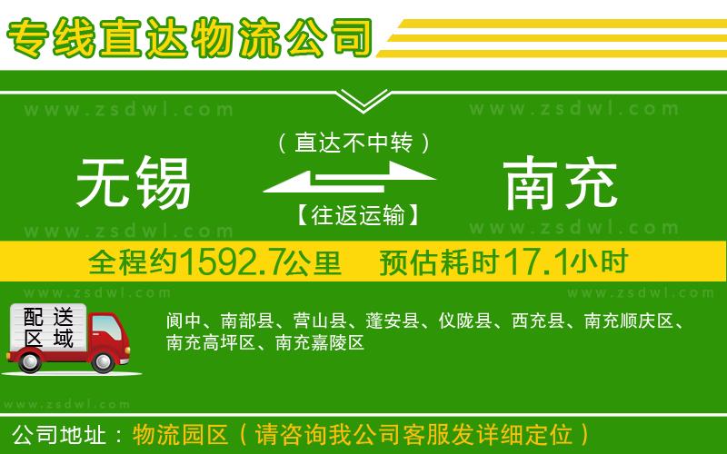無(wú)錫到南充物流公司