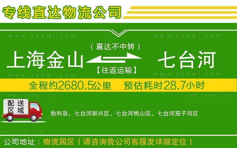 上海金山區(qū)到七臺河物流專線