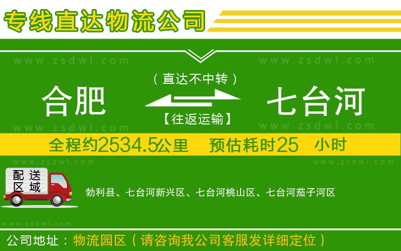 合肥到七臺河物流專線