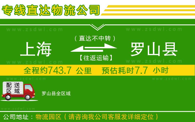 上海到羅山縣物流專線