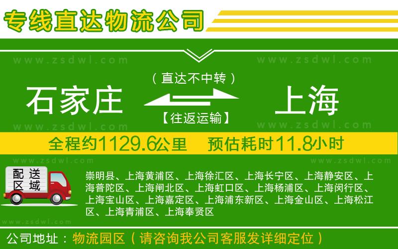 石家莊到上海物流專線