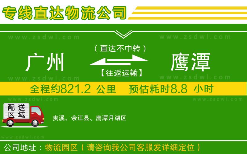 廣州到鷹潭物流公司