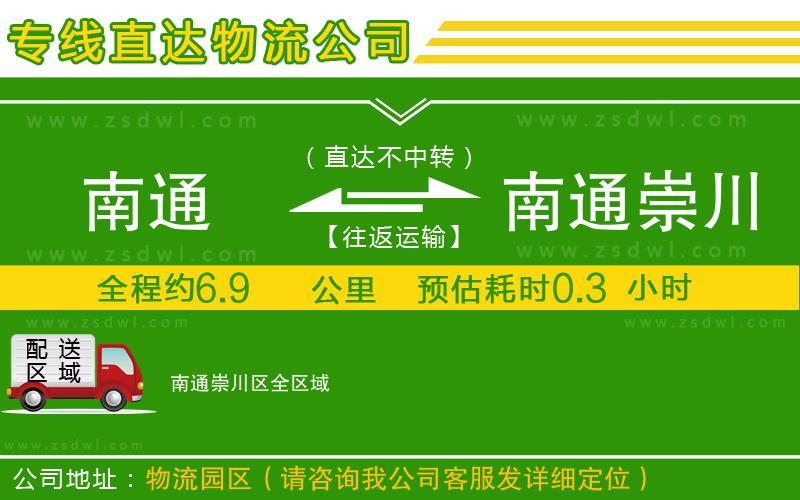 南通到南通崇川區(qū)物流公司