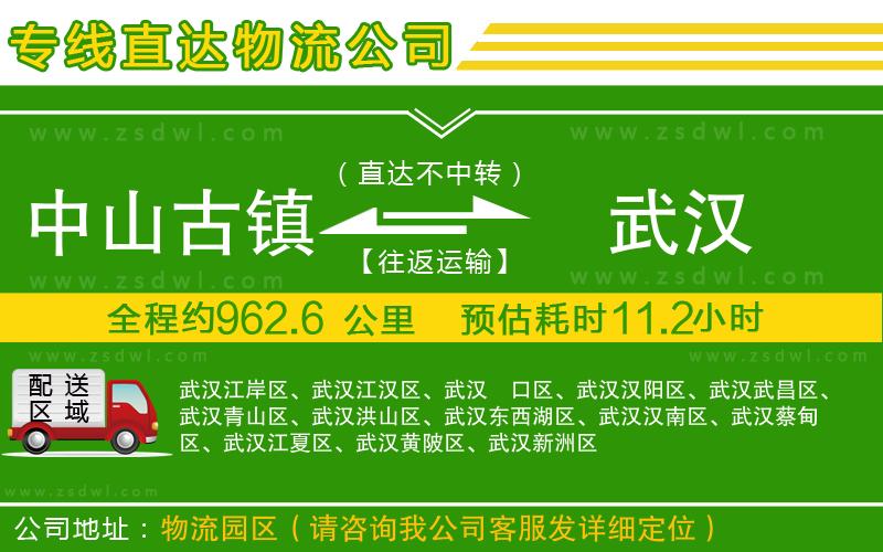 中山古鎮(zhèn)到武漢物流專線