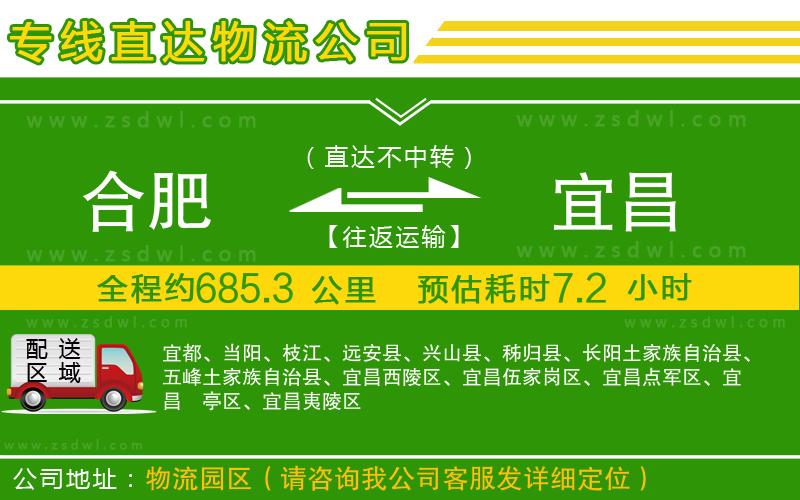 合肥到宜昌物流公司