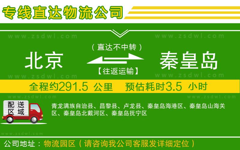 北京到秦皇島物流公司